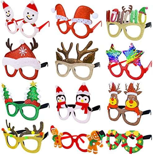 12-Piece Christmas Glasses Set