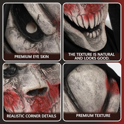 Scream Spooky Halloween Mask - Latex Cosplay Party Accessories