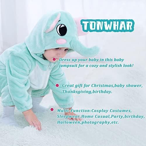 TONWHAR Kids Tiger Dinosaur Costume
