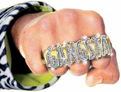 Rubies 80s and 90s Gangsta Costume Ring