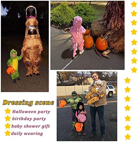 Tonwhar Kids Tiger Dinosaur Animal Fancy Dress Costume