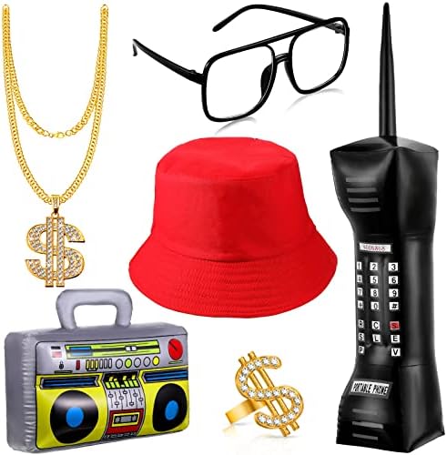 Sumind 80s 90sRetroDress Up Kit Inflatable