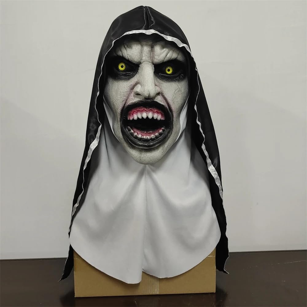 Scary Halloween Nun Mask