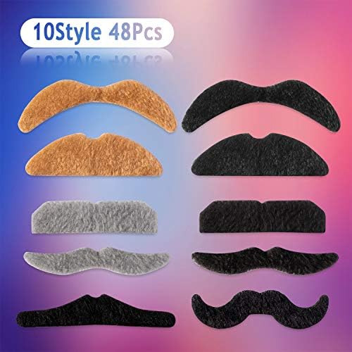 Whaline Fake Mustaches 48 Piece Set