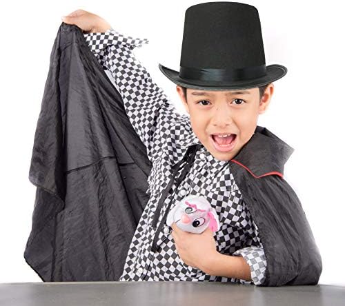 SkeletEE Black Felt Top Hat - Tuxedo Magician Costume