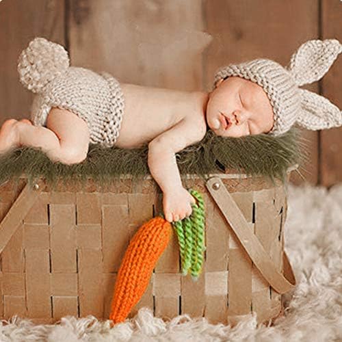 Newborn Baby Easter Bunny Photography Props Costume Set