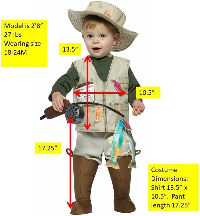 Rasta Imposta Future Fisherman Costume for Toddler Boys