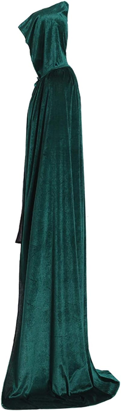 Stylish Halloween Robe Unisex Soft Velvet Full Long Kapes