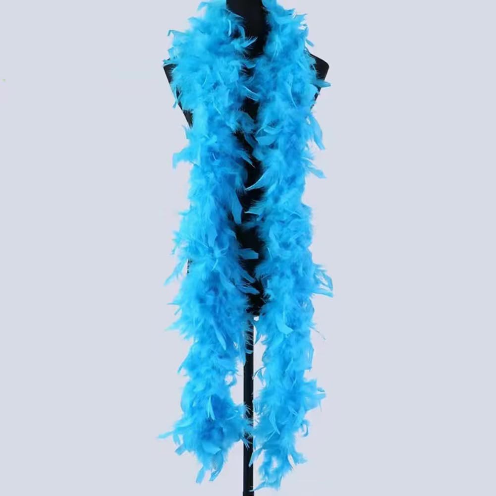 Stylish 2-Piece Flapper Feather Boa Accessories