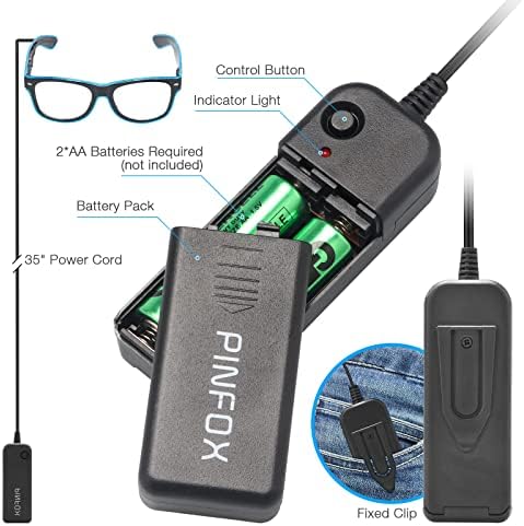 Aquat Light-up Neon Rave Glasses