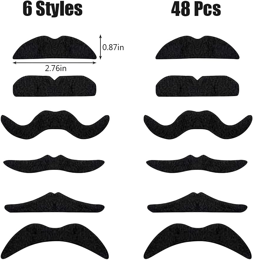 Perfect Fake Mustaches for Halloween or Performance