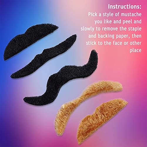 Whaline Fake Mustaches 48 Piece Set