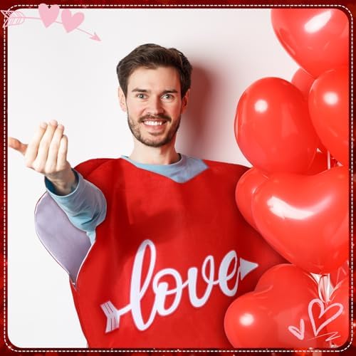 Xtinmee Red Heart Costume The Perfect for Cosplay and Special Occasions