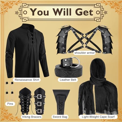 Mens Medieval Pirate Set Armor Reconstruction