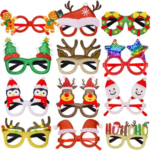12-Piece Christmas Glasses Set