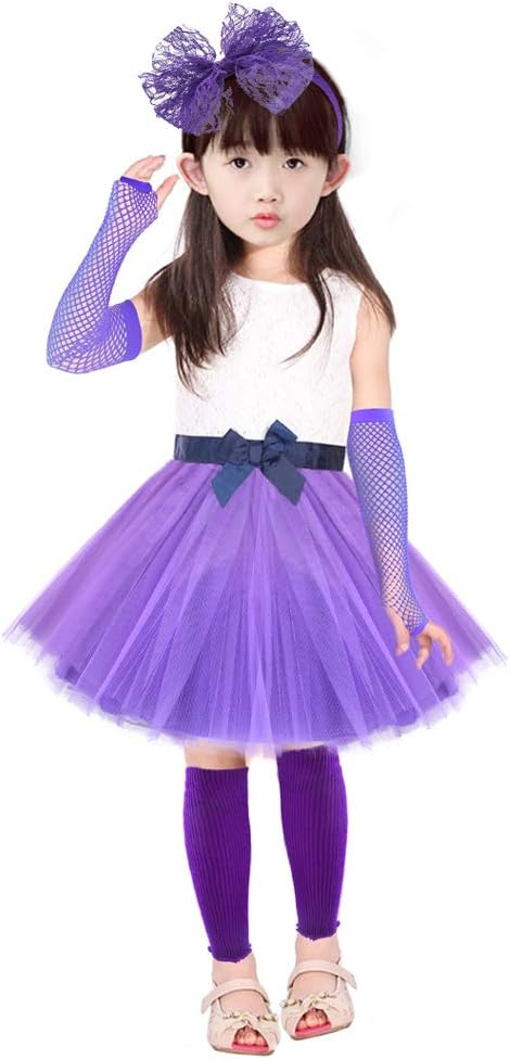 80s Style Costumes for Girls Kids Party Accessories Box