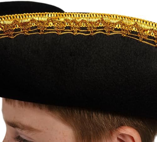Spooktacular Black Pirate Hat Perfect for Halloween and Role-Play