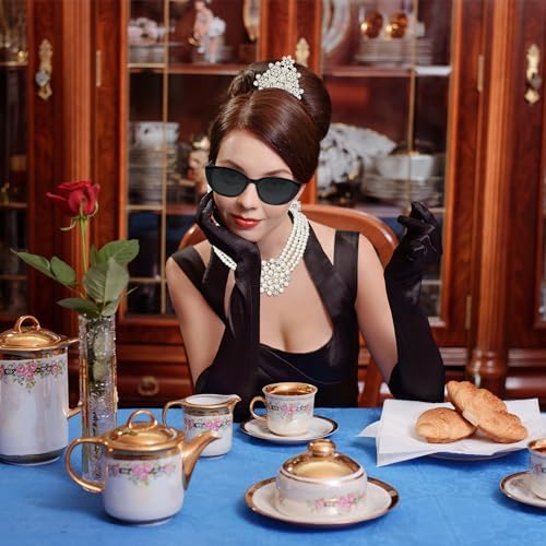 1920s Accessories for Women to the 1920s set includes earringsenderNecklaceSunglassesGlovesCigarette Holder
