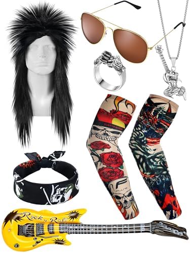 Mepase 9-Piece Rock Costume for Men