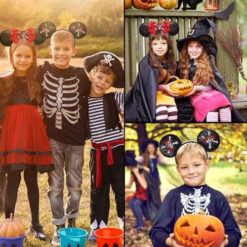 RCJERA Pirate Themed Mouse Ears Headband
