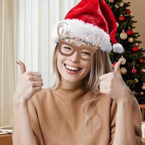12-Piece Christmas Glasses for Party Gifts Perfect for Santa Friends