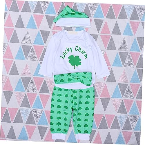 Holibanna Cute Baby Boys St Patricks Day 4-Piece Outfit