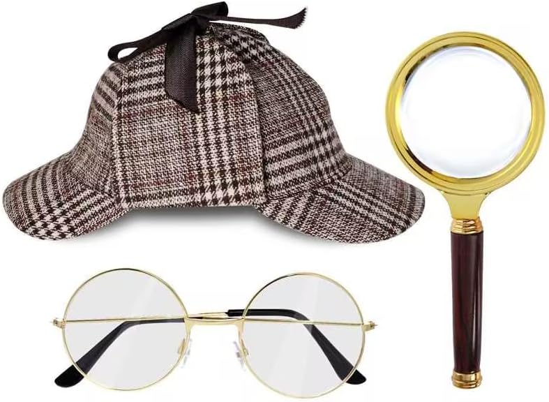 HOVEOX Detective Costume Accessories Set Cool Detective Props for Role-Playing