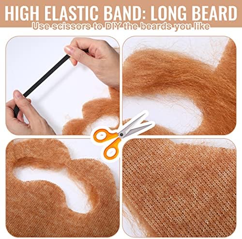 Premium High-Quality Fake Beards for Halloween More