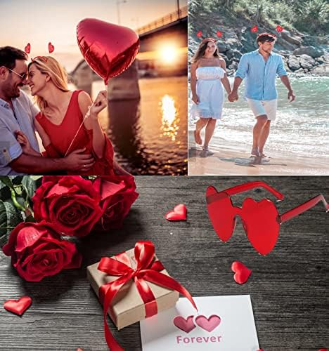 Valentines Red Heart Sunglasses and Headband