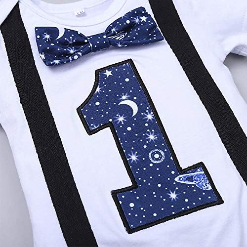 Space 1st Birthday CoolRomper Suspenders Perfect for Primes First Parties