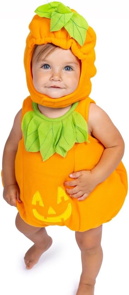 Adorable Jack-O-Lantern Halloween Costume for Toddlers