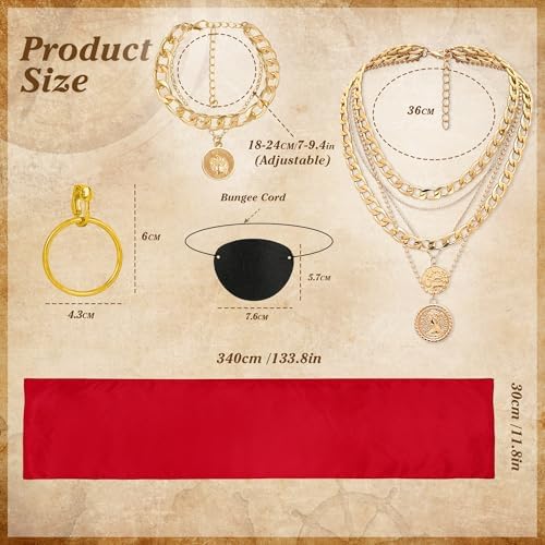 CICOCI Women Pirate Costume Accessories Set