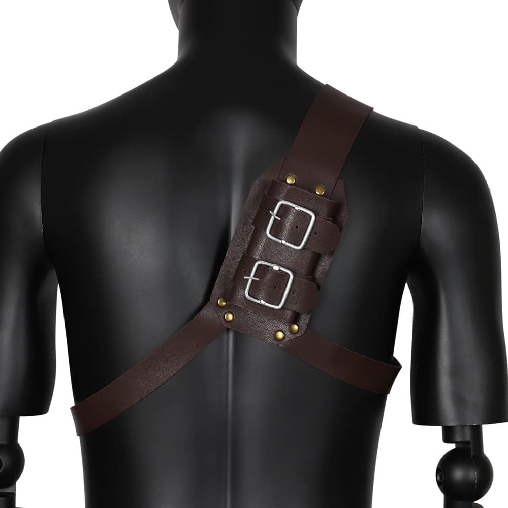 Medieval Leather Back Sword Shoulder Holster Adjustable