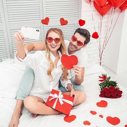 Valentines Day Heart sunglasses headbands set