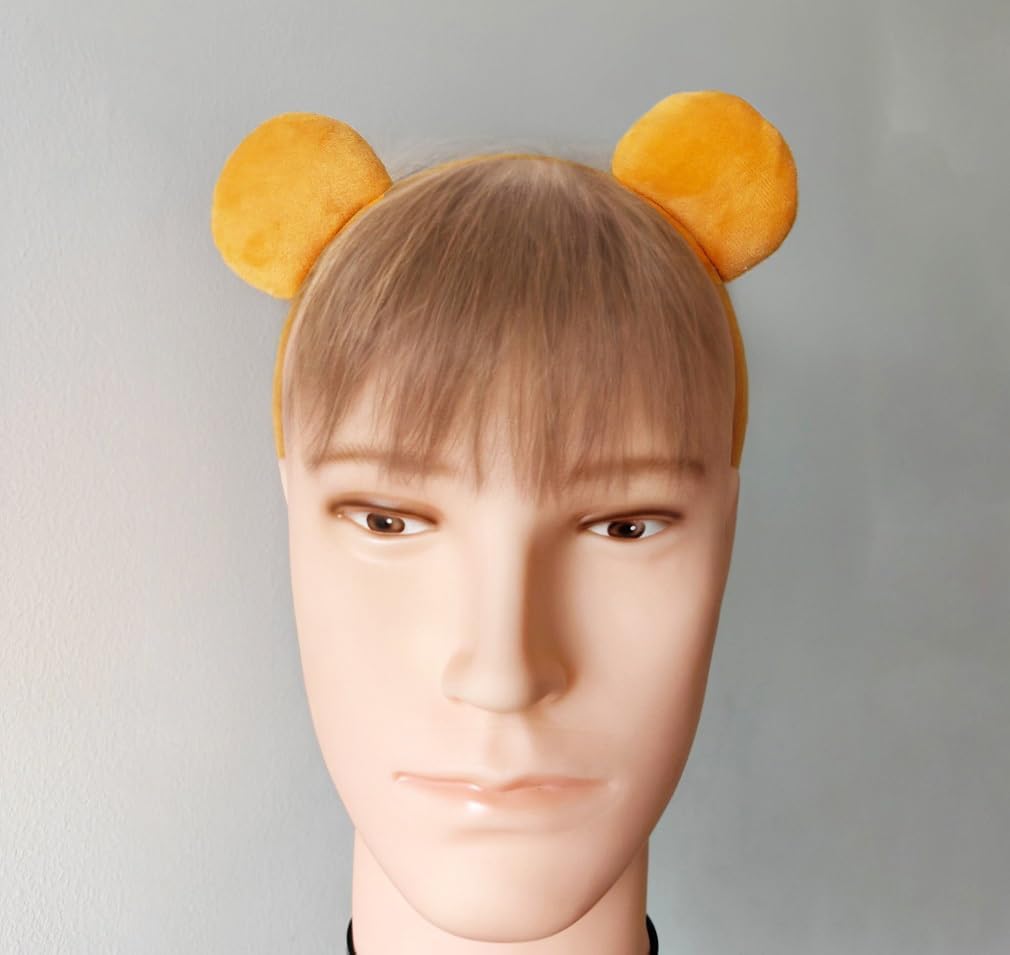 Yellow Bear Ears Headband for Adults Halloween Costume Bear Headband Party