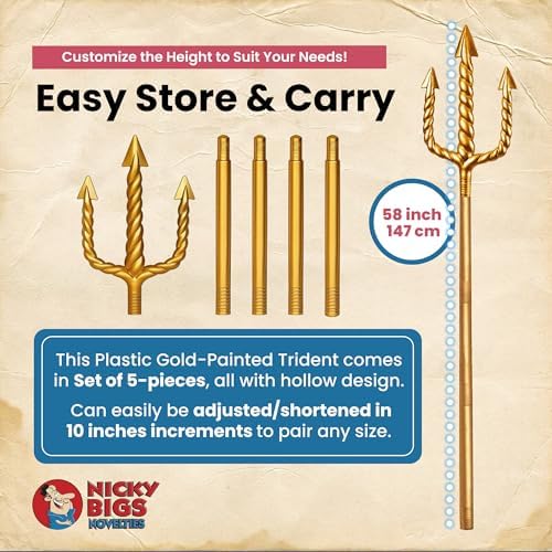 Nicky Bigs Novelties Adult Trident Staff Set King Neptune