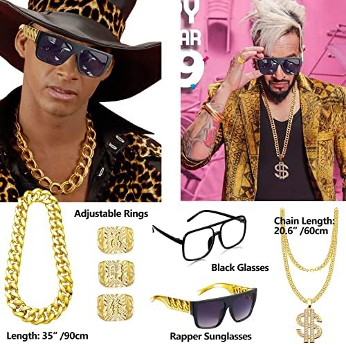 GIFIKOI 80s90s Rap Costume Kit