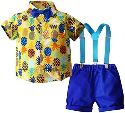 Baby Boy Short Sleeve Pineapple Shirt Set