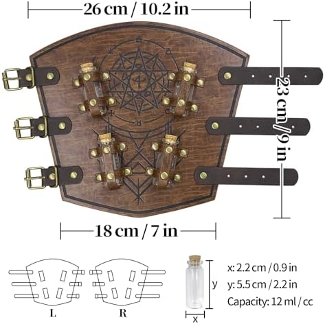 Medieval Alchemist Fascinating Design Embossed Bracers