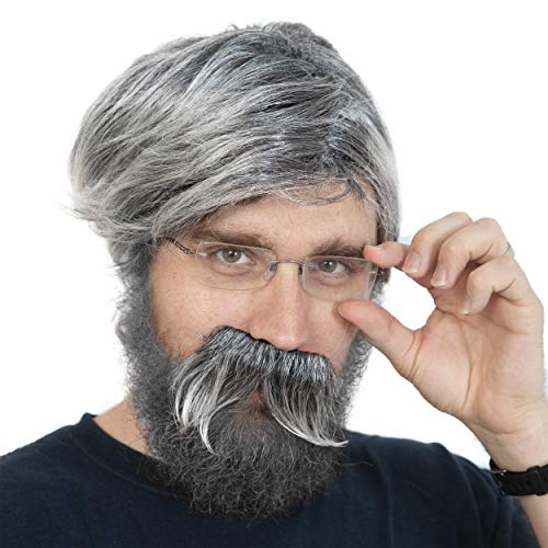 Skeleteen Grandpa Mustache Costume