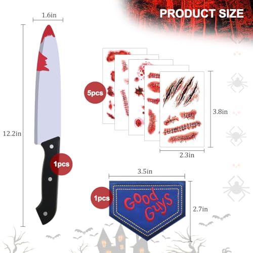 7 Piece Halloween Costume Props Creepy Shocking Effects Pro