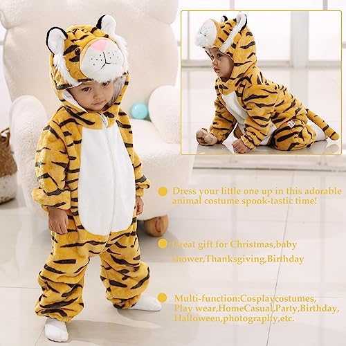 Tonwhar Kids Tiger Dinosaur Animal Fancy Dress Costume