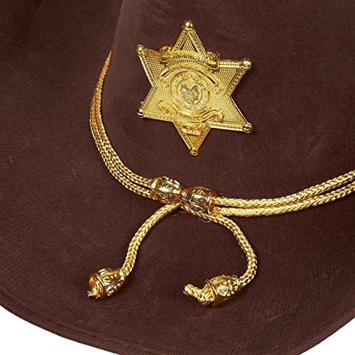 Juvale Cowboy Sheriffs Hat - Fun Party Outfit Costume