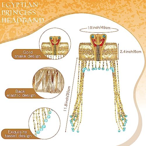 Egyptian Princess Costume Set - Cleopatra Headband Accessories