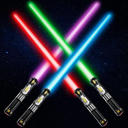4-Piece LED Space Saber Set for Kids Adults