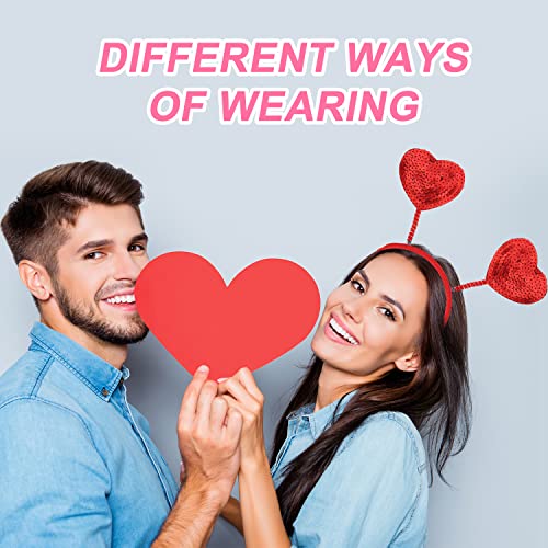 2pcs Heart Headband for Valentines Day