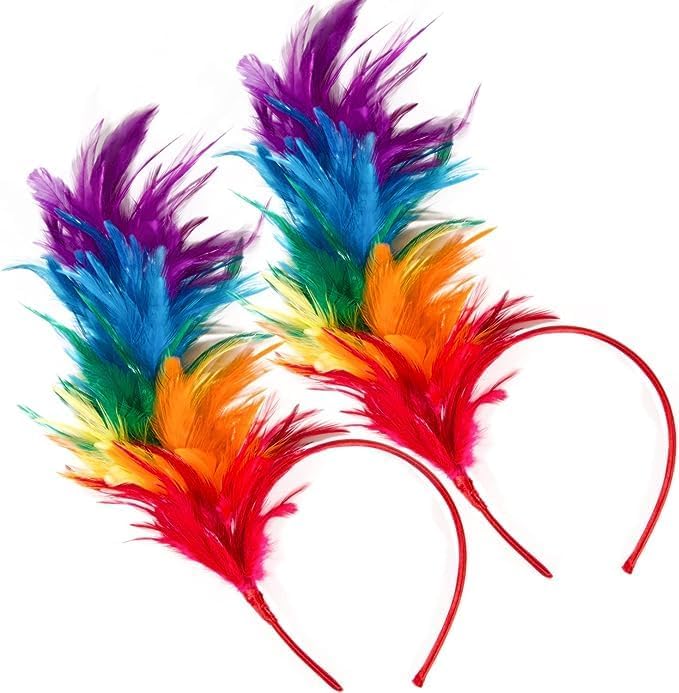 Fluffy Feather fascinator headband for Women Girls