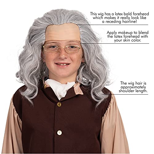 Color-Changing Benjamin Franklin Wig