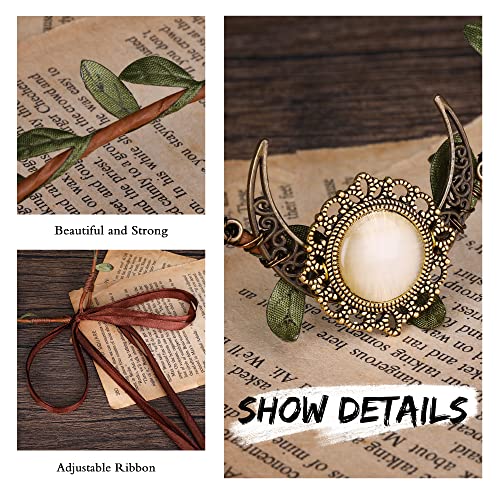 MOSTORY Moonwood Crown Headband -adjustableElegant woodland headband for womencosplay and special occasions