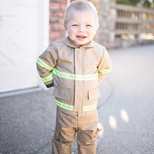 Firefighter Personalized Tan Baby Jacket